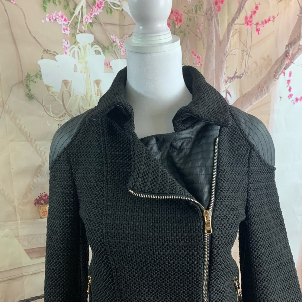 NEW Patricia Pepe Moto Leather Faux Textured Jacket - Picture 4 of 12